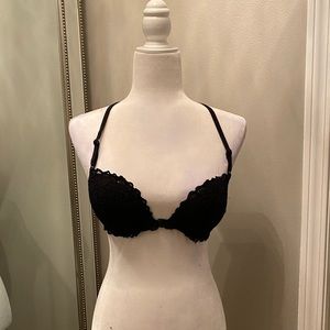 Black racerback bra